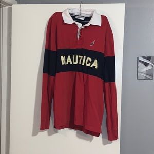 Nautica Long Sleeve Polo t shirt